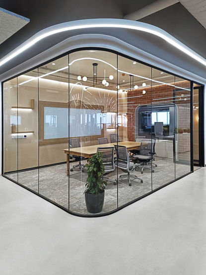 Aluminium Glazed Partitions
